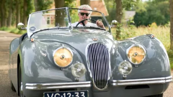 Jaguar E-type. XK120 roadster
